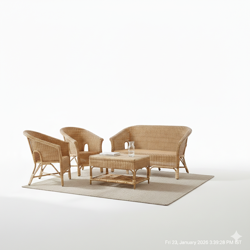 Cane furniture collection
