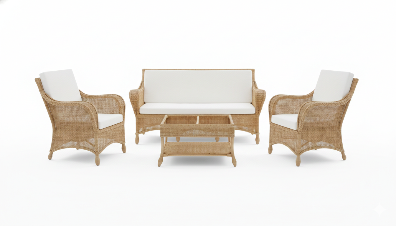 Cane coffee table