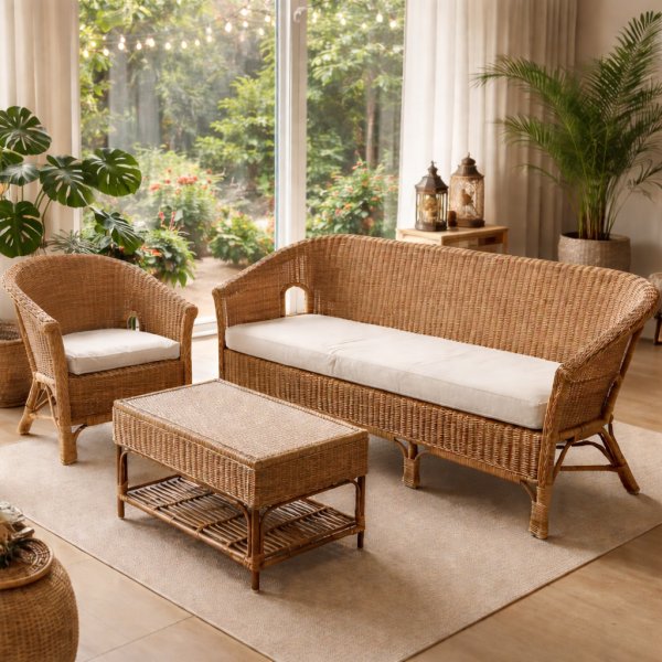 Wicker Loveseat