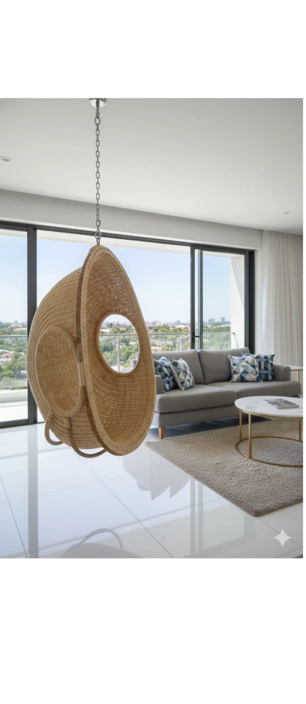 Cane Nest Swing Chair